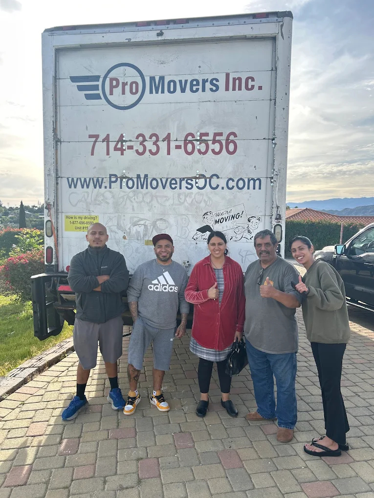 Orange County local movers helping with a residential move